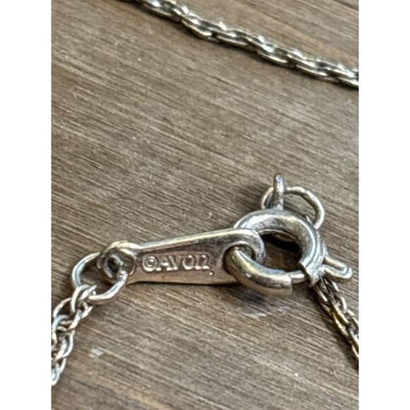 Vintage Avon Gold Pendant Necklace With Initial D & Pearl Charm - Picture 9 of 9